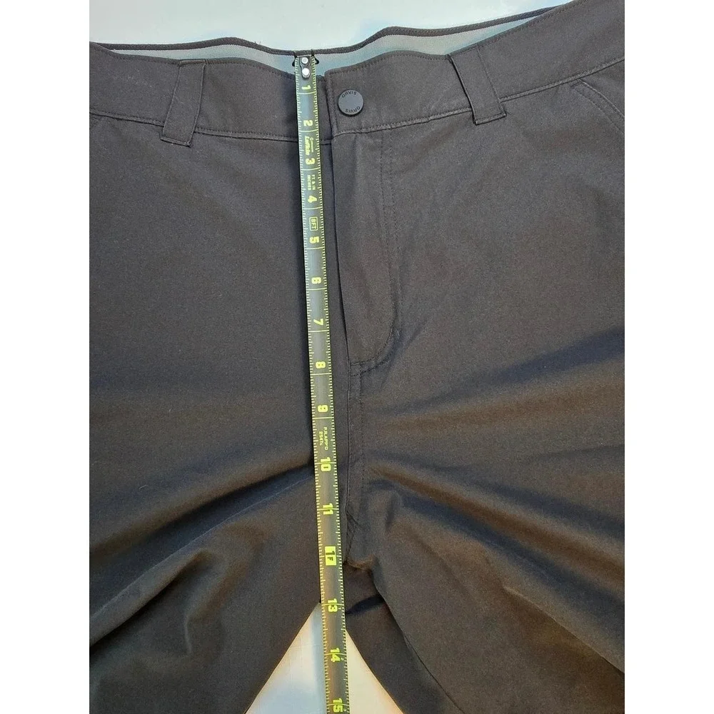 Orvis Mens Black Performance Cargo Shorts Size 34 Quick Dry Stretch Outdoor